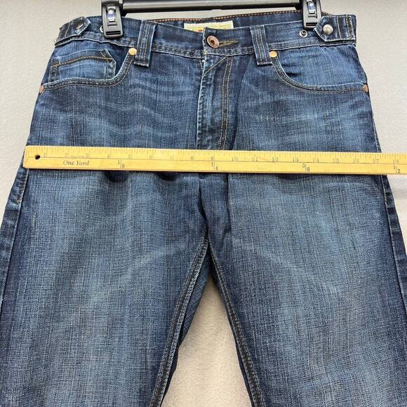 Vintage Levi's 514 Men's Slim Straight Jeans Size W33/L32 Zipper Back Pockets - Picture 3 of 14
